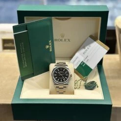Montre ROLEX "Oyster Perpetual" En Acier -Castafiore Boutique montre rolex oyster perpetual en acier 300518