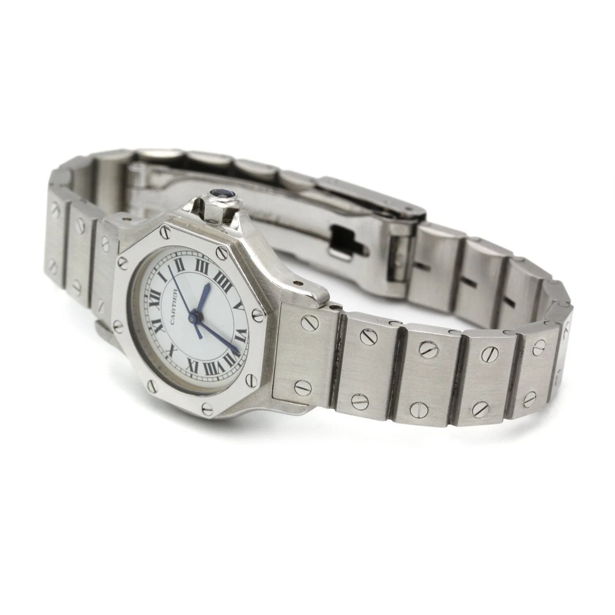 Montre Automatique CARTIER "Santos Octagon" En Acier 3 Montre Automatique CARTIER "Santos Octagon" En Acier – Image 3