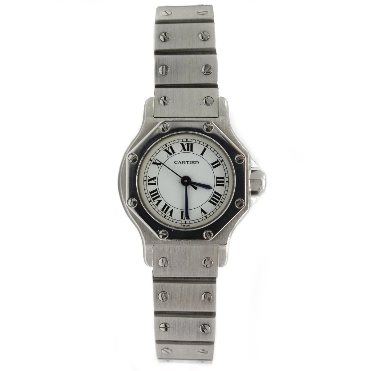 Montre Automatique CARTIER "Santos Octagon" En Acier 1 Montre Automatique CARTIER "Santos Octagon" En Acier