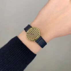 Montre PIAGET "Tanagra" En Or Jaune Et Cuir -Castafiore Boutique montre tanagra piaget 667718