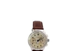 Montre UNIVERSAL GENÈVE "Compure" En Acier Et Cuir -Castafiore Boutique montre universal geneve compure en acier et cuir 352247