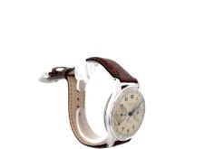 Montre UNIVERSAL GENÈVE "Compure" En Acier Et Cuir -Castafiore Boutique montre universal geneve compure en acier et cuir 496497