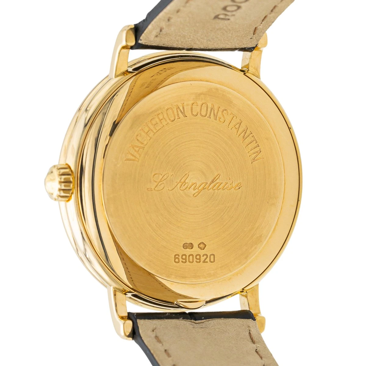 Montre VACHERON CONSTANTIN "L'anglaise 05/2024" En Or Jaune Et Cuir 5 Montre VACHERON CONSTANTIN "L'anglaise 05/2024" En Or Jaune Et Cuir – Image 5