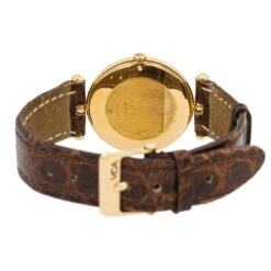 Montre Automatique VAN CLEEF & ARPELS En Or Jaune Et Cuir -Castafiore Boutique montre van cleef arpels en or jaune 725462