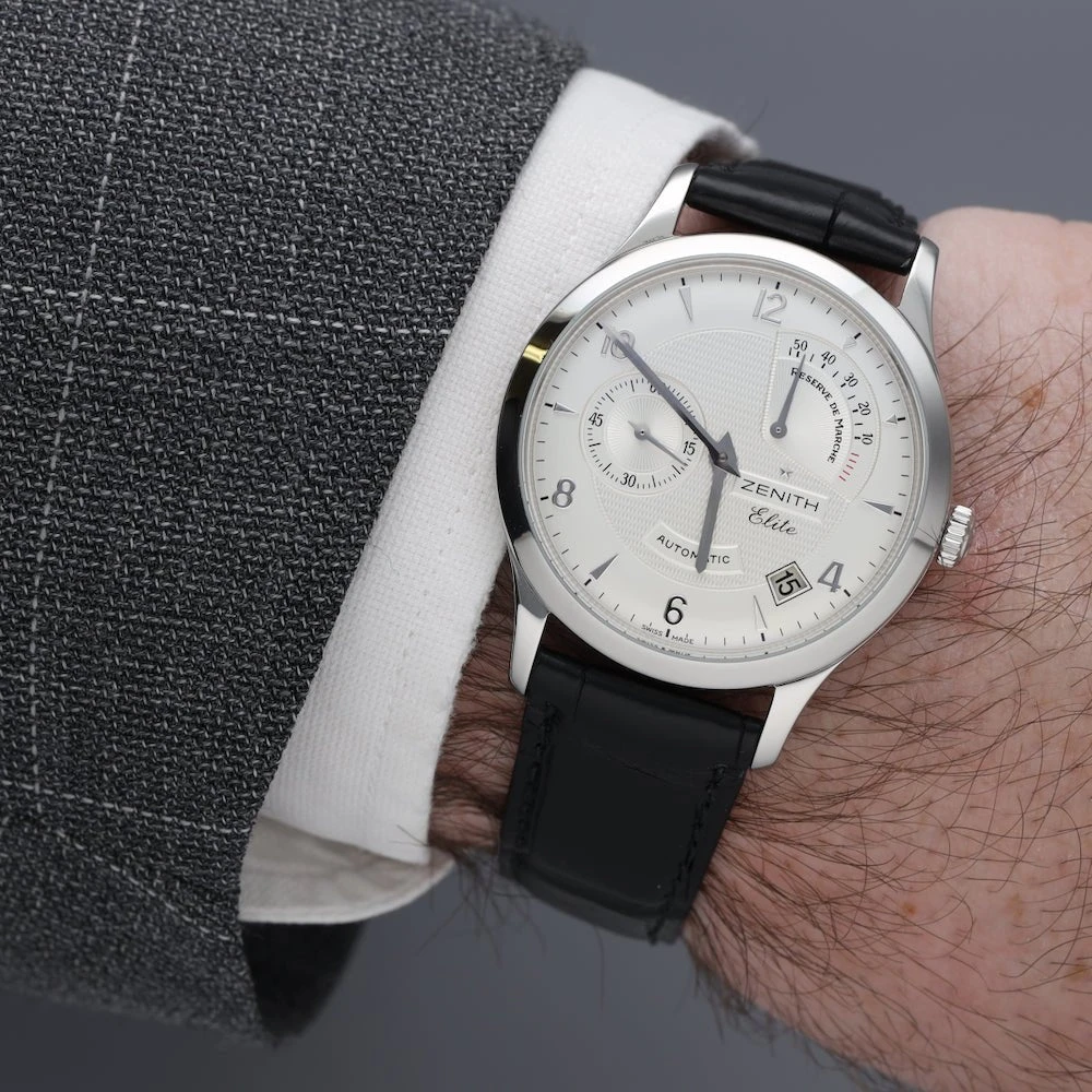 Montre ZENITH "Elite Réserve De Marche" En Acier 3 Montre ZENITH "Elite Réserve De Marche" En Acier – Image 3