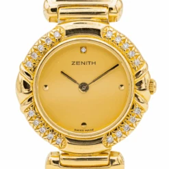 Montre ZENITH En Or Jaune Et Diamants -Castafiore Boutique montre zenith en or jaune et diamants 693572