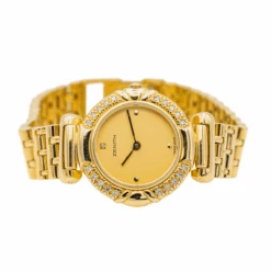 Montre ZENITH En Or Jaune Et Diamants -Castafiore Boutique montre zenith en or jaune et diamants 802359