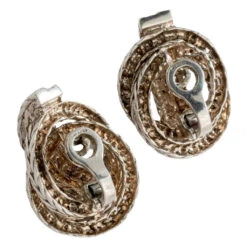 Boucles D'oreilles Clip HERMÈS "Vendôme" En Argent -Castafiore Boutique paire de boucle doreille en n a regent collection vendome de la maison hermes 106127