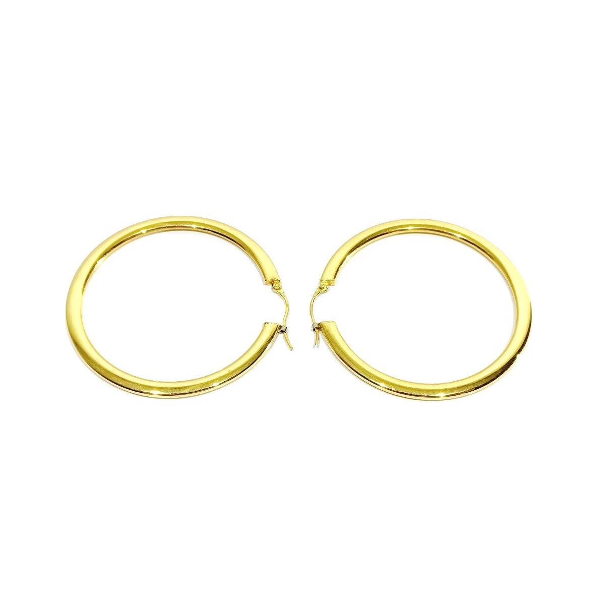 Boucles D'oreilles Créoles En Or Jaune 18 Carats 1 Boucles D'oreilles Créoles En Or Jaune 18 Carats