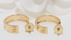 Paire De Boucles D'oreilles CARTIER Love En Or Jaune 12 Paire De Boucles D'oreilles CARTIER Love En Or Jaune -Castafiore Boutique paire de boucles doreilles cartier love en or jaune 926942
