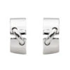 Boucles D'oreilles Créoles CHAUMET "Liens" En Or Blanc