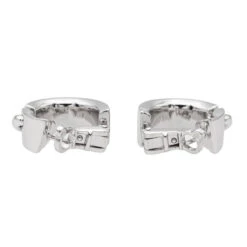 Boucles D'oreilles Créoles CHAUMET "Liens" En Or Blanc 8 Boucles D'oreilles Créoles CHAUMET "Liens" En Or Blanc -Castafiore Boutique paire de boucles doreilles chaumet liens en or blanc 875393