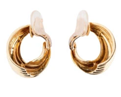 Boucles D'oreilles Créoles VAN CLEEF & ARPELS En Or Jaune -Castafiore Boutique paire de creoles or jaune maison van cleef and arpels 673982