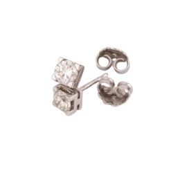 Paire De Puce D'oreilles En Diamant De Taille Moderne -Castafiore Boutique paire de puce doreilles en diamant de taille moderne 560396
