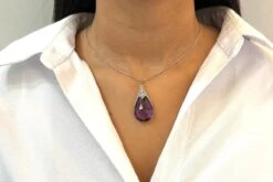 Pendentif Ancien 1900 Améthyste Et Diamants En Or Et Platine -Castafiore Boutique pendentif ancien 1900 amethyste et diamants en or et platine 553830