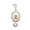 Pendentif Ancien Diamants Et Perle