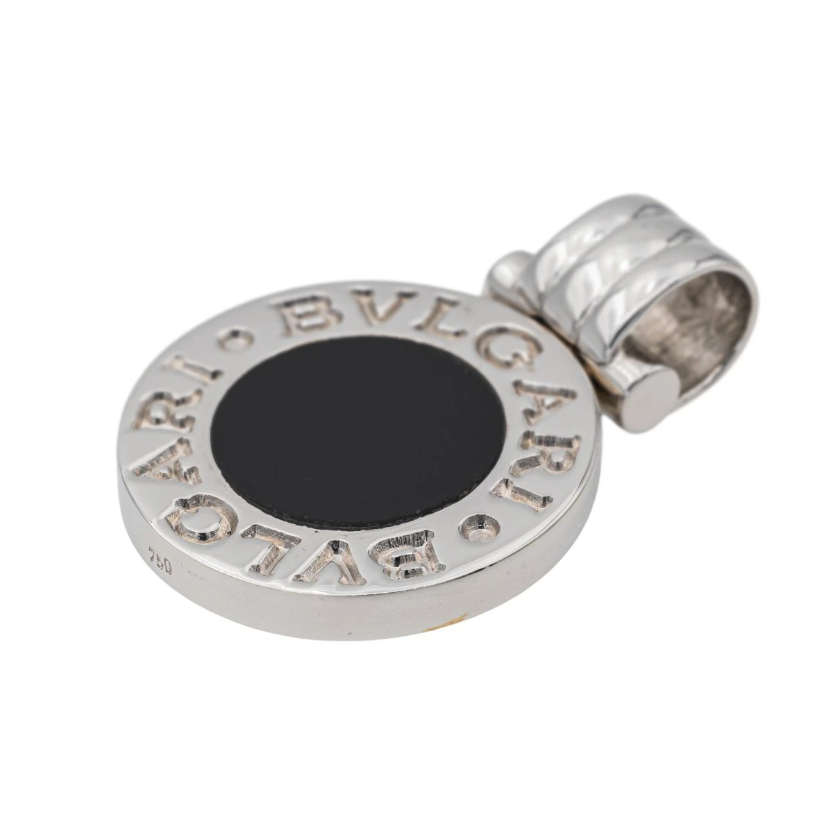 Pendentif BULGARI En Or Blanc Et Onyx 6 Pendentif BULGARI En Or Blanc Et Onyx – Image 6