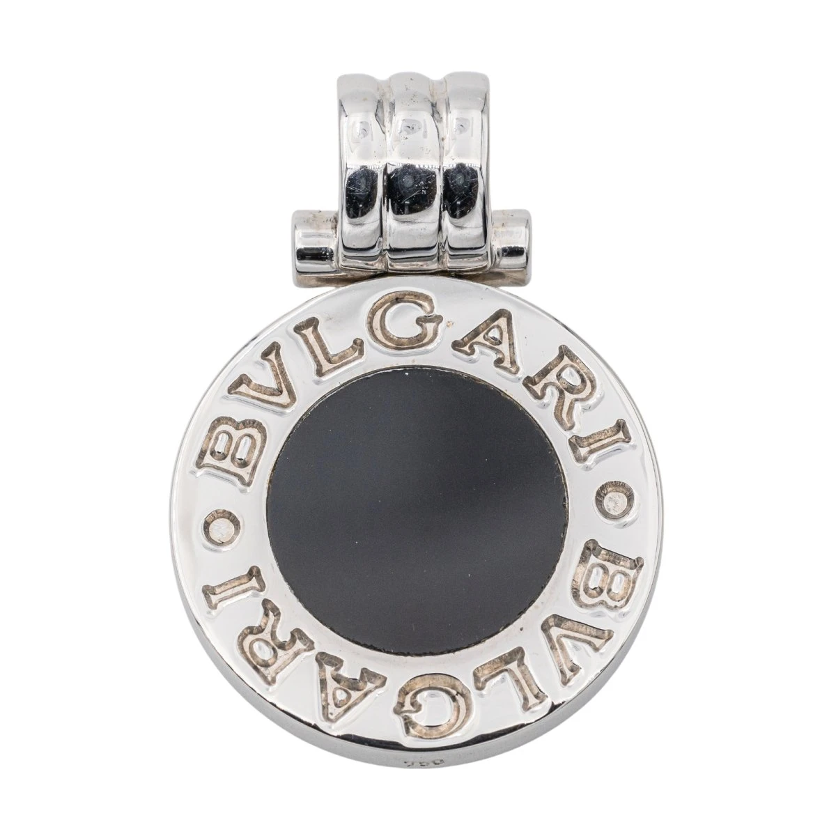 Pendentif BULGARI En Or Blanc Et Onyx 2 Pendentif BULGARI En Or Blanc Et Onyx – Image 2