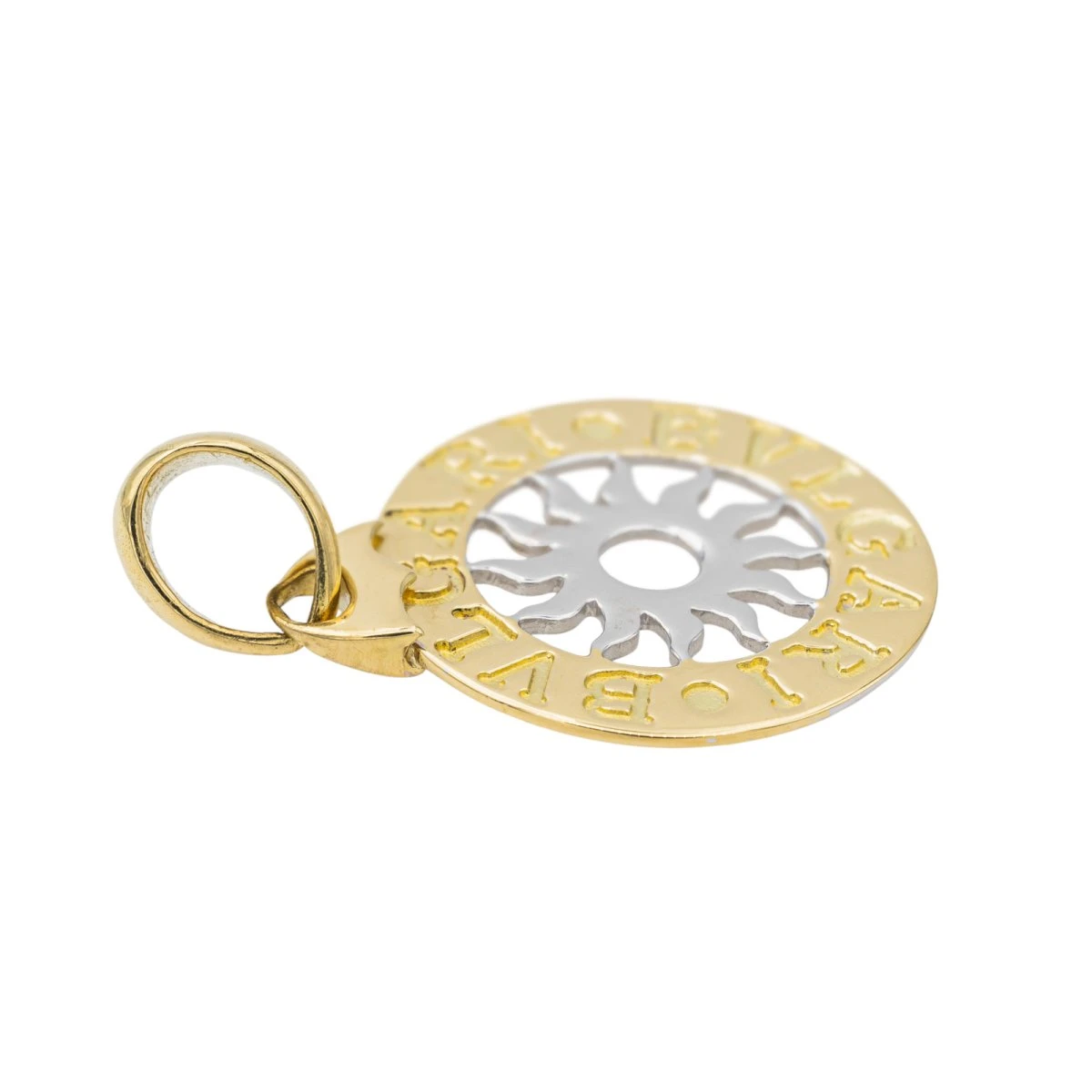 Pendentif BULGARI "Tondo" En Or Jaune Et Blanc 4 Pendentif BULGARI "Tondo" En Or Jaune Et Blanc – Image 4