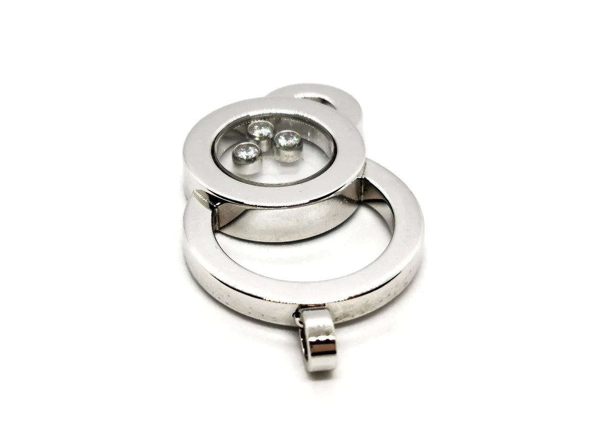 Pendentif CHOPARD "Happy Diamonds" En Or Blanc Et Diamants 3 Pendentif CHOPARD "Happy Diamonds" En Or Blanc Et Diamants – Image 3