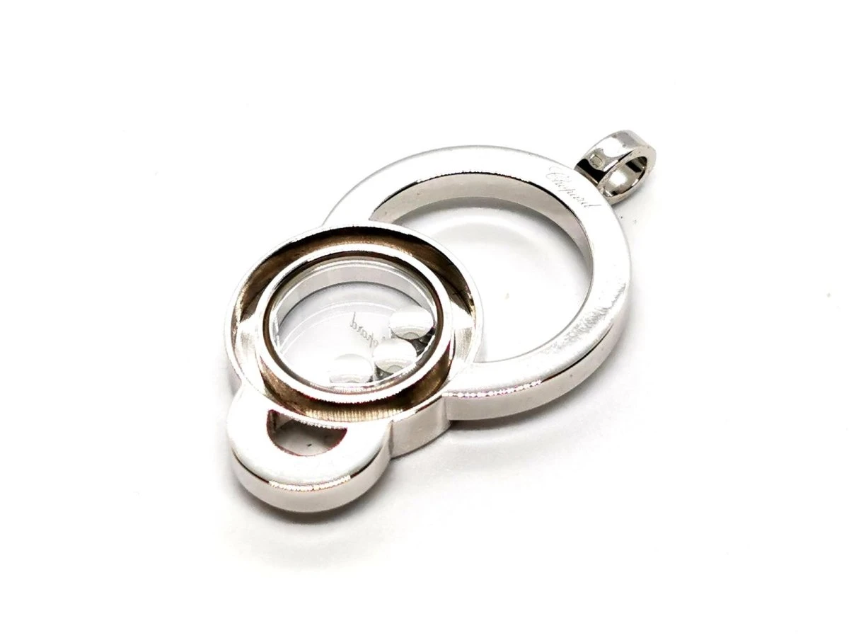 Pendentif CHOPARD "Happy Diamonds" En Or Blanc Et Diamants 4 Pendentif CHOPARD "Happy Diamonds" En Or Blanc Et Diamants – Image 4