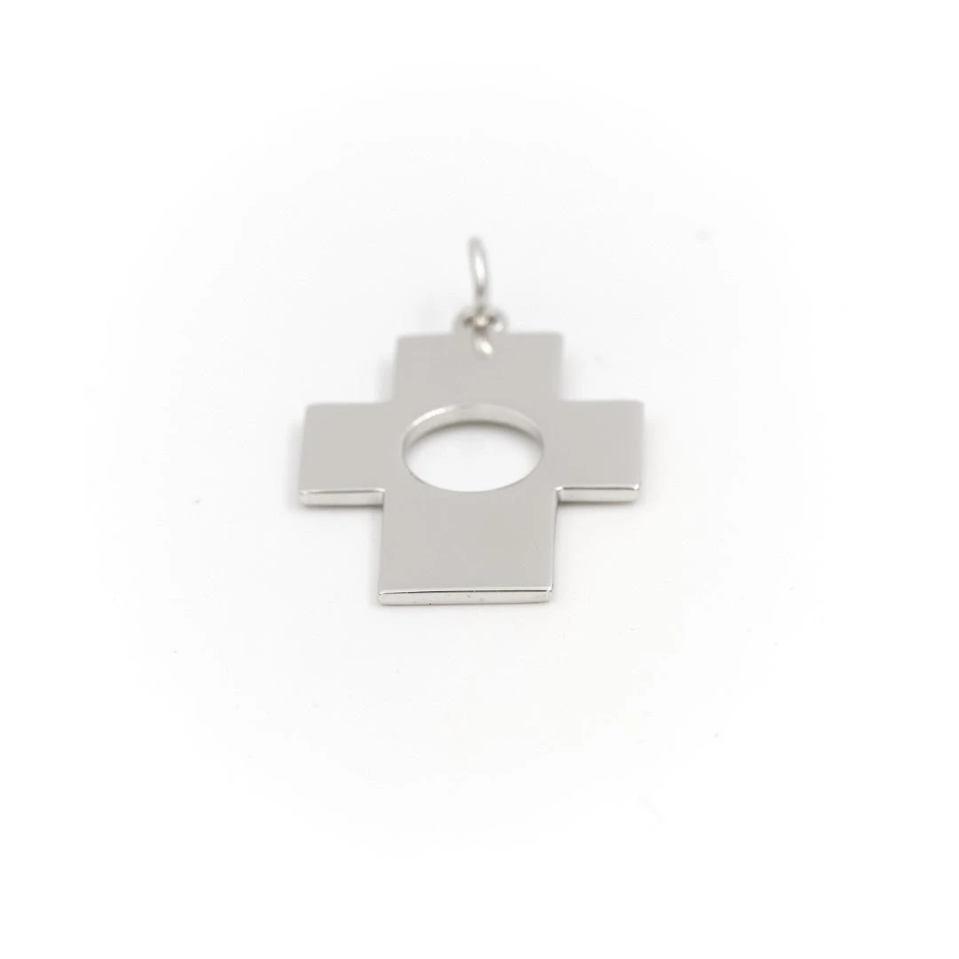 Pendentif Croix En Or Blanc 3 Pendentif Croix En Or Blanc – Image 3