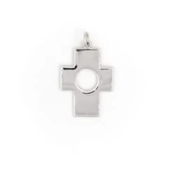 Pendentif Croix En Or Blanc
