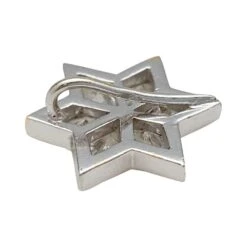 Miller Pendentif En Or Blanc, étoile Diamants -Castafiore Boutique pendentif en or blanc etoile diamants 834195