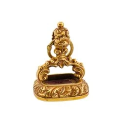 Pendentif En Or Jaune Et Cachet De Blason