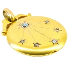 Pendentif En Or Jaune Et Diamants -Castafiore Boutique pendentif en or jaune et diamants 680200