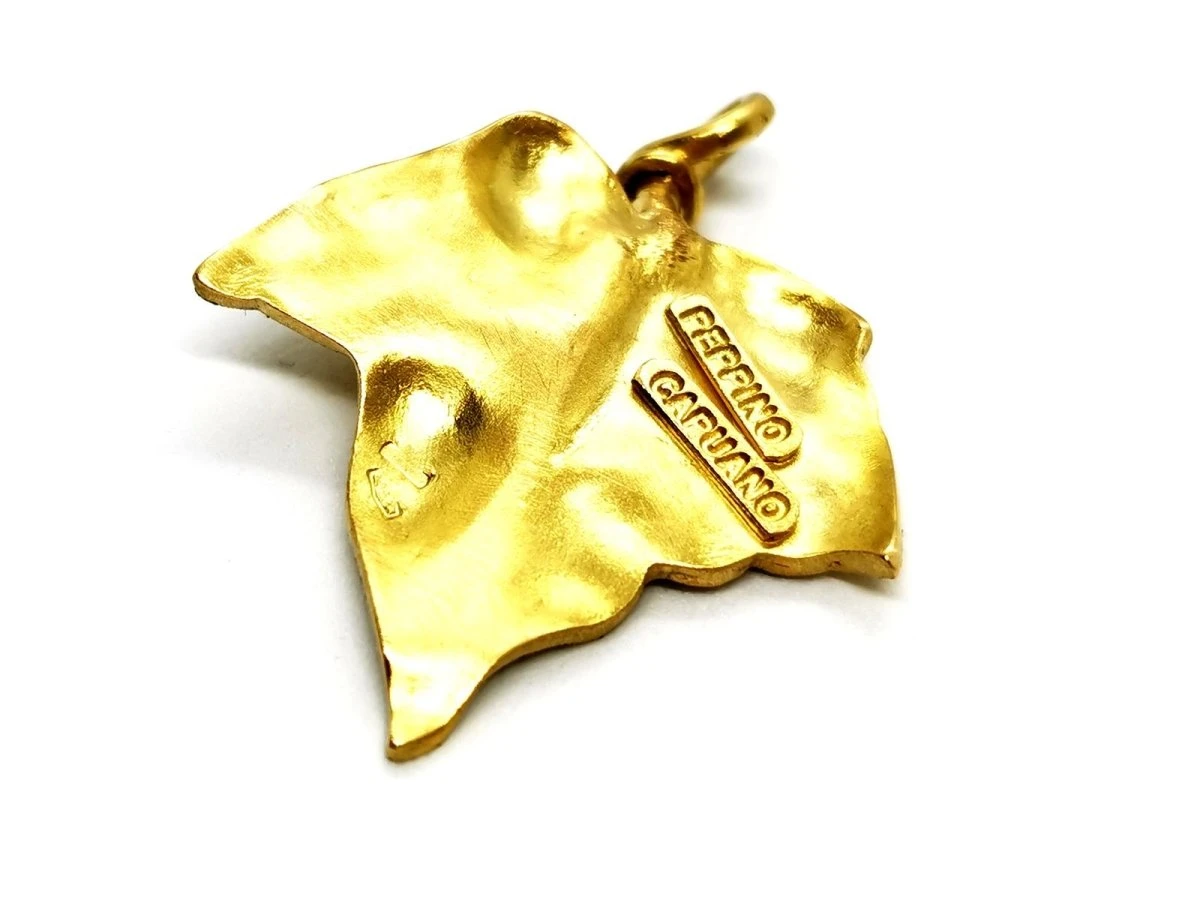 Pendentif Feuille Or Jaune 6 Pendentif Feuille Or Jaune – Image 6