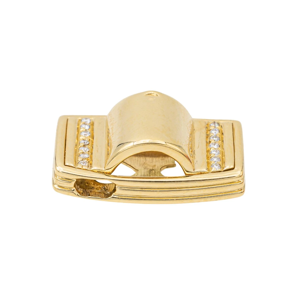 Pendentif POIRAY "Godron" En Or Jaune Et Diamants 5 Pendentif POIRAY "Godron" En Or Jaune Et Diamants – Image 5