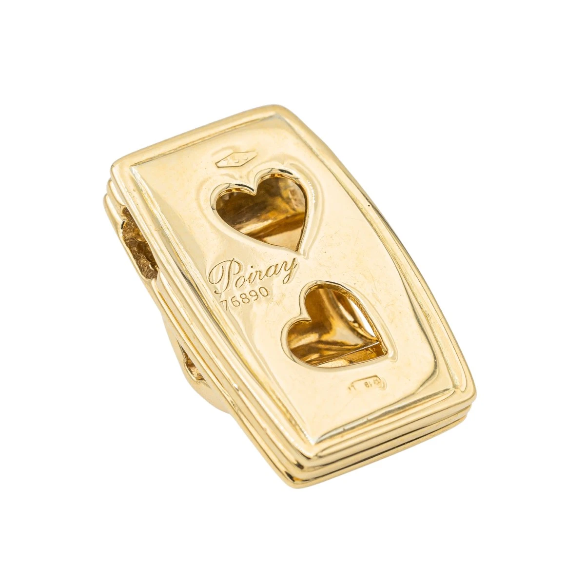 Pendentif POIRAY "Godron" En Or Jaune Et Diamants 2 Pendentif POIRAY "Godron" En Or Jaune Et Diamants – Image 2