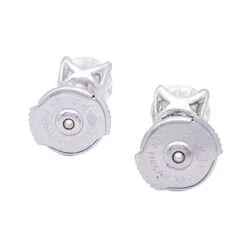 Miller Puces D'oreilles En Or Blanc Et Diamants. -Castafiore Boutique puces doreilles en or blanc et diamants 515983