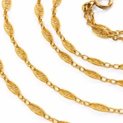 Sautoir Filigrané En Or Jaune -Castafiore Boutique sautoir filigrane en or jaune 694915