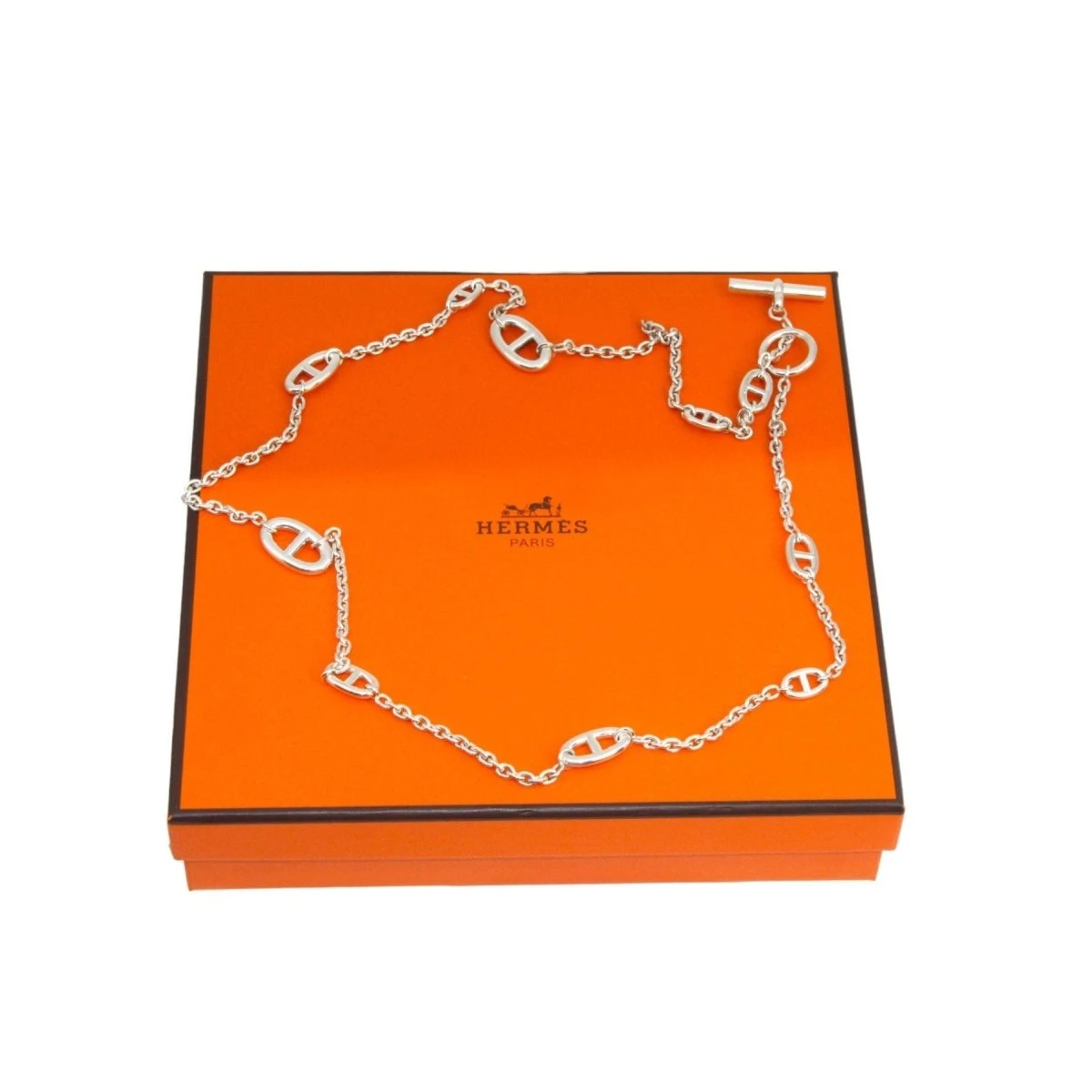 Collier Sautoir HERMÈS "Farandole" En Argent 5 Collier Sautoir HERMÈS "Farandole" En Argent – Image 5