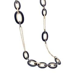 Miller Sautoir POMELLATO "Victoria" En Or Rose, Diamants Noirs Et Jais -Castafiore Boutique sautoir pomellato victoria en or rose diamants noirs et jais 683577