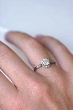 Solitaire Art Déco Diamant 0.50 Ct 11 Solitaire Art Déco Diamant 0.50 Ct -Castafiore Boutique solitaire art deco diamant 050 ct 372202