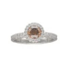 Bague Solitaire DE BEERS En Platine Et Diamants -Castafiore Boutique solitaire de beers en platine aura avec diamant fancy dark brown de 2020 full set taille 55 387300