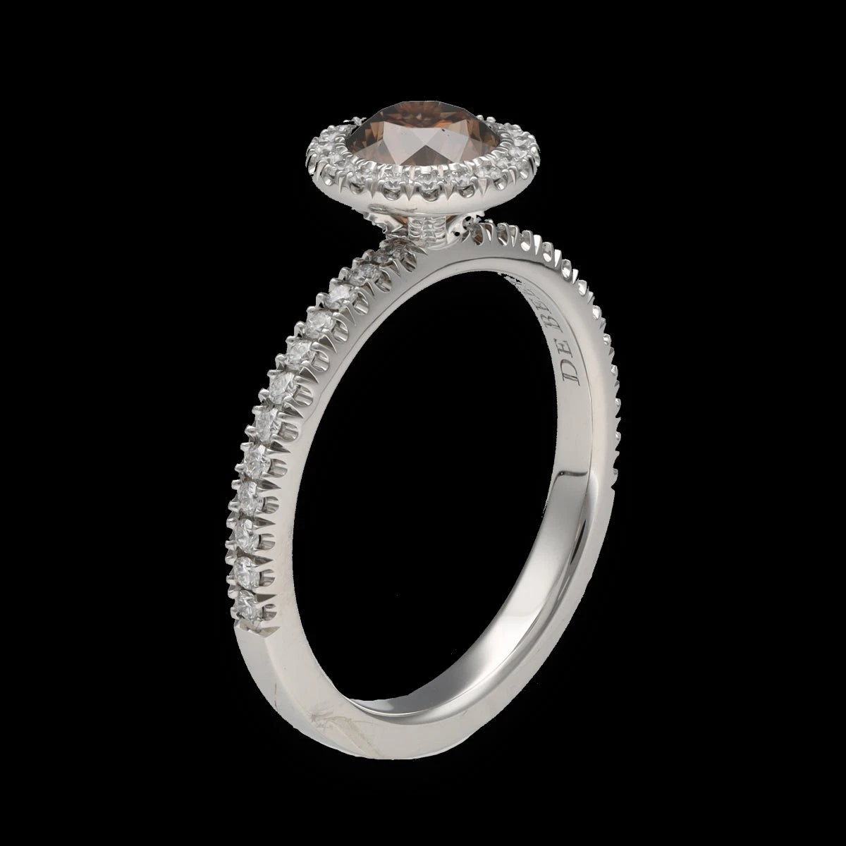 Bague Solitaire DE BEERS En Platine Et Diamants 5 Bague Solitaire DE BEERS En Platine Et Diamants – Image 5