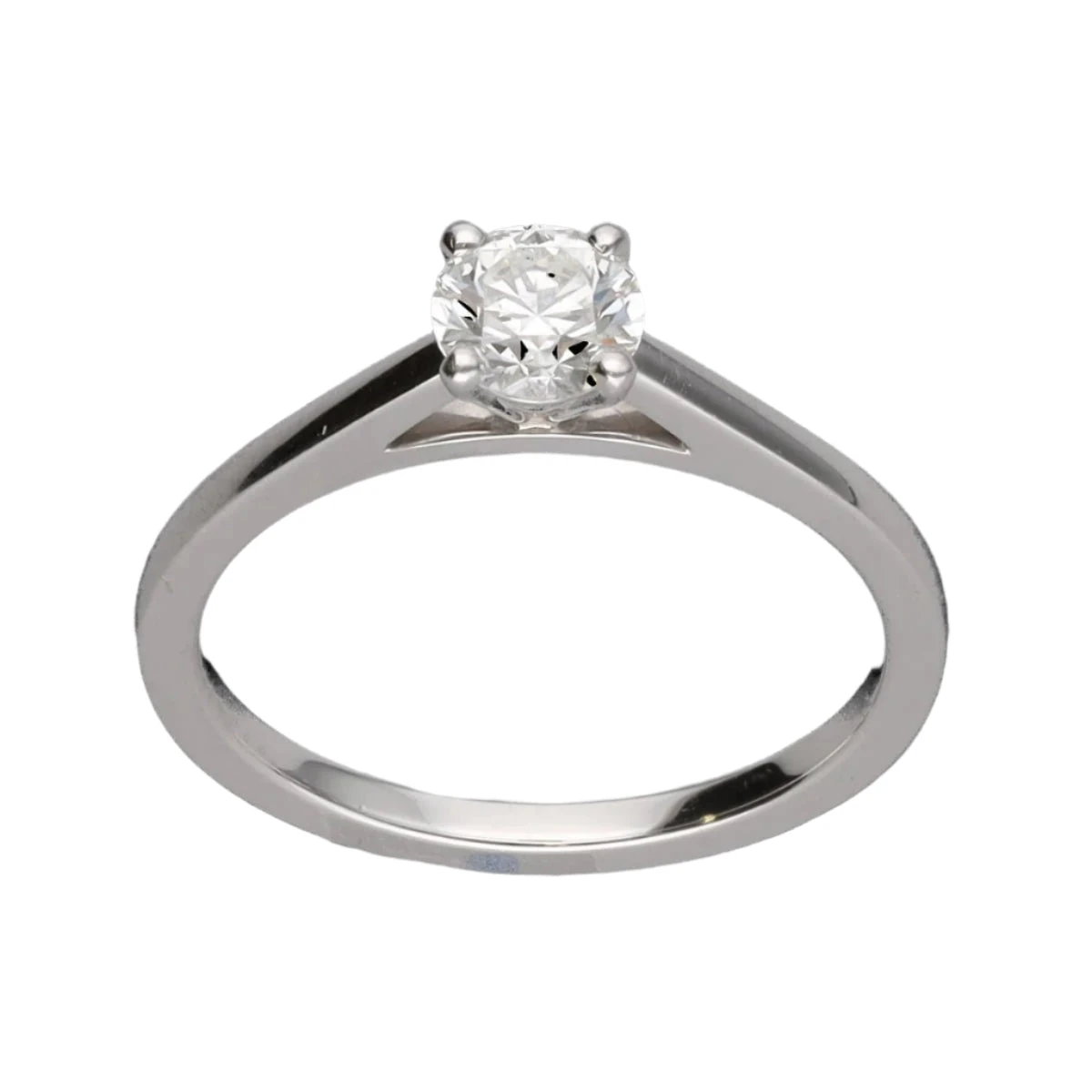 Bague Solitaire DE BEERS "DB Classic" En Platine Et Diamant 1 Bague Solitaire DE BEERS "DB Classic" En Platine Et Diamant